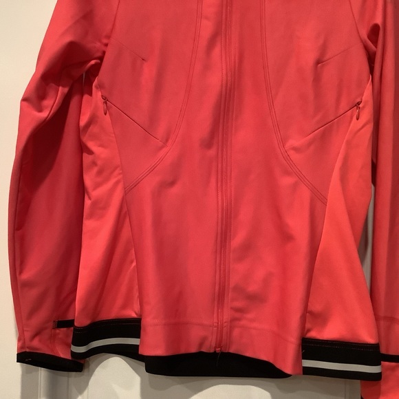 Gore Running Wear Jacket Windstopper Soft Shell Pink Full Zip Multiple Pocket - Picture 4 of 12